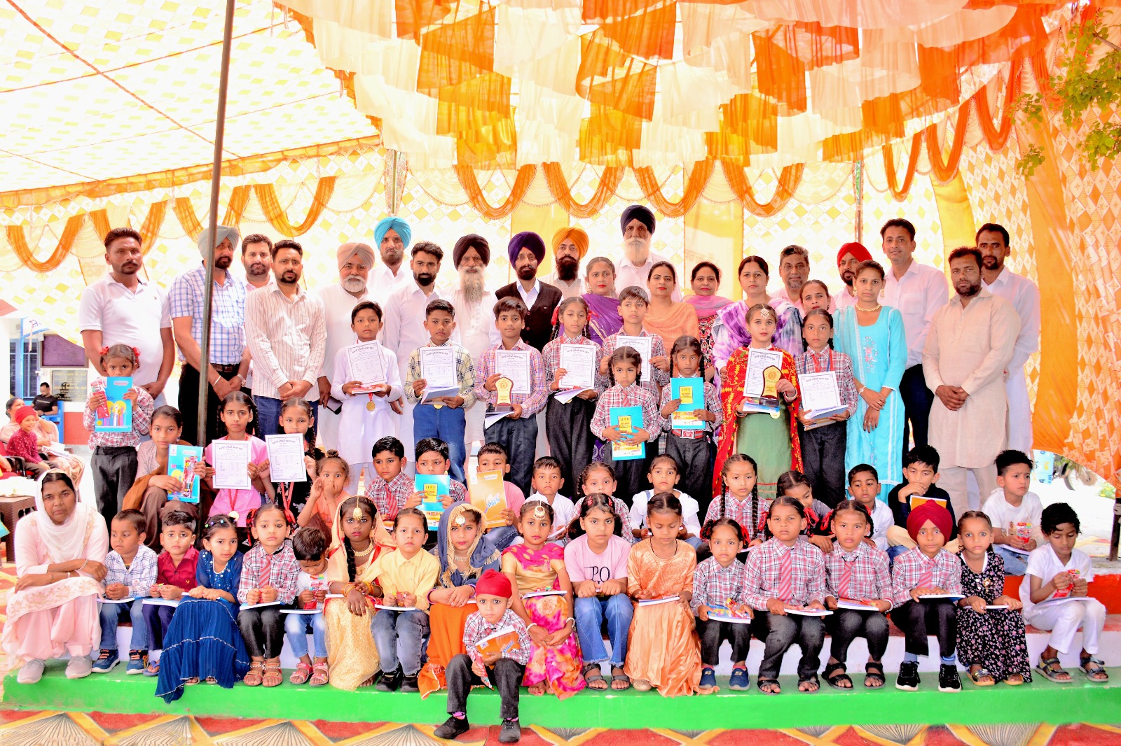 Grover family also contributed in the annual prize distribution function of government school Maluka